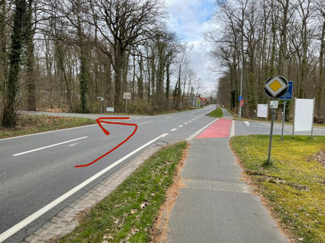 Einfahrt aus Richtung Nienburg