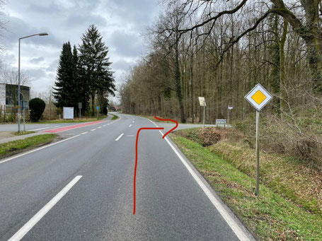 Einfahrt aus Richtung Syke